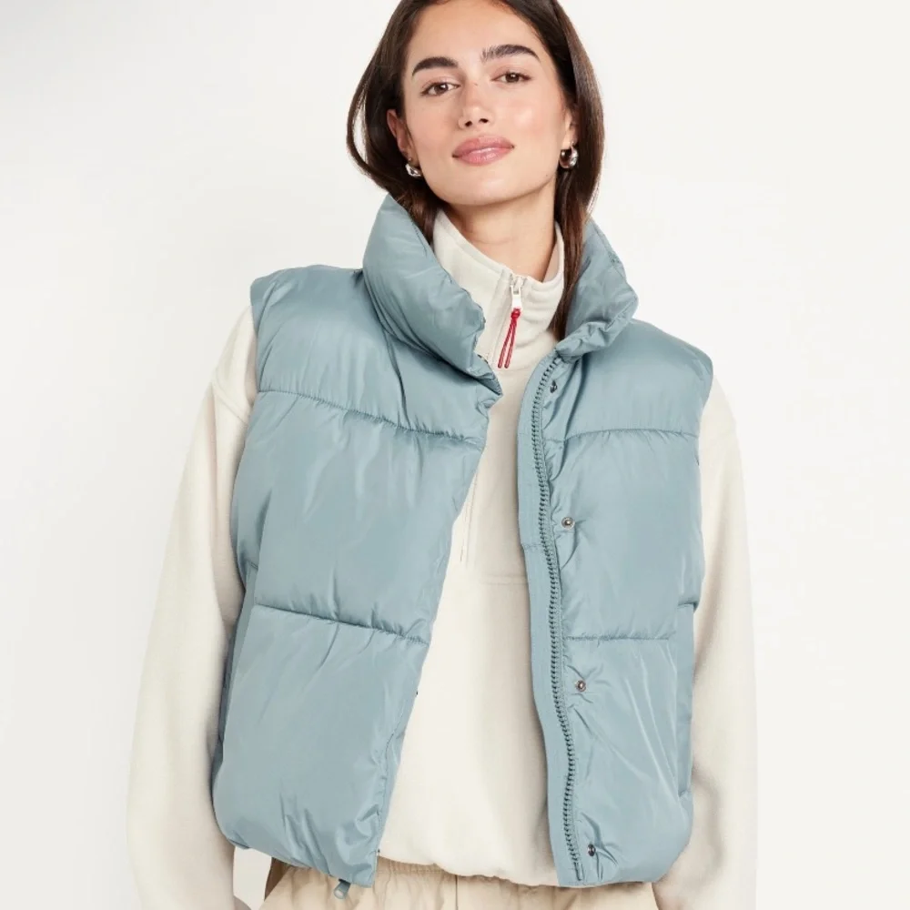 Old Navy Light Blue Puffer Vest, NWT